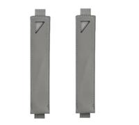YISENJEE Protector De Bolígrafo Estuches para Lápices con Correa De Cuero Estuche para Un Solo Bolígrafo con Banda Elástica Estuche para Pluma Estilográfica Y Lápiz Óptico 2 Piezas En Gris