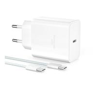 YISH 45W Cargador USB C Carga Rapida - GAN Enchufe USB C PPS Cargador Tipo C Movil Carga Rapida Compatible con Samsung S26 S25 S24 iPhone 17 16 15 Carregador USBC Adaptador Cabezal con 1M 60W Cable