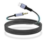 YISH Cable Jack a USB C 1M:Tipo C a 3.5 mm Macho Jack, Nylon Cable AUX USB C a Jack Compatible con iPhone 16 Pro Max/15 Pro MAX Plus Samsung Galaxy S24/S23/S22 Ultra Pixel iPad Pro