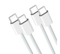 YISH Cable USB C Carga Rapida 60W PD 3.0 - [2Pack 1M] USB C a USB C Cable Carga Rapida Tipo C Nylon Compatible con iPhone 17 16 15 Plus Pro Max Samsung Galaxy S26 S25 S24 S23 A53 Pixel 10 9 8
