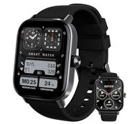 YISH Reloj Inteligente Hombre Mujer: 1.85'' HD Smartwatch con Bluetooth, 20+ Deportivos Modos Smart Watch con Pulsómetro/Monitor de Sueño, Monitor de Sueño para Android iOS IP68 Pulsera Actividad