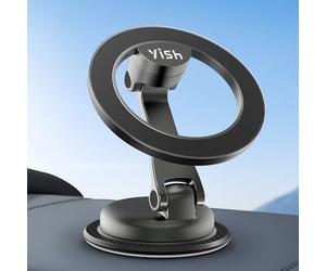 YISH Soporte Movil Coche Iman Telefono Coche 360° Rotation Porta Magnet con iPhone 16 15 14 13 12 All Smartphones