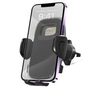 YISH Soporte Movil Coche Porta 360° Suporte Telemovel Carro [Gancho Mejorado y Silicona] Sujeta Moviles para Coche Sujeción Movil con iPhone, Samsung, Google, Sony y Más