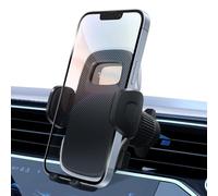 YISH Sujeción Movil Coche Soporte Movil Coche：360° Rotación Soporte para Movil Coche, [Gancho Mejorado y Silicona] Phone Holder Car con iPhone, Samsung, Google, Sony y Más (Negro)