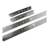 yishao 4 Piezas Acero Inoxidable Protector Umbral Puerta Coche para Opel Corsa F GS Line, Antideslizante Antiarañazos Decoración Accesorios,Silver