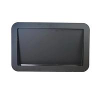 YISHUOYZBS Cubo de basura de acero inoxidable, 1.57 litros, negro, con tapa abatible lateral y montado en la pared, ideal para cocina, baño y oficina