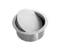 YISHUOYZBS Tapa integrada para basurero y desagüe de encimera, tapa redonda de acero inoxidable con solapa de equilibrio con ojales, tapa de cubo de basura, 170 mm