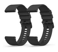 Yisica 2 Piezas Correa Compatible con Xiaomi Redmi Watch 5 Lite/Xiaomi Redmi Watch 5 Active Mujer Hombr, Pulsera de Repuesto de Silicona Suave para Redmi Watch 5 Active/5 Lite (Negro/Negro)