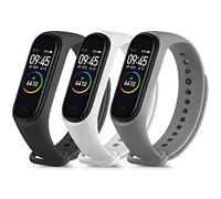 Yisica Correa para Xiaomi Mi Band 4 Xiaomi Mi Band 3,3Pack Coloridos Recambio Silicona Pulseras de Repuesto (Negro/Gris/Blanco)