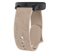 Yisica Grabado Correa para Garmin Vivoactive 3/Vivoactive 5/Venu/Venu Sq/Venu Sq 2/Venu 2 Plus/Forerunner 55/245/245 Music/645/645 Music, Silicona Suave Pulseras de Repuesto para 20mm Reloj Mujer