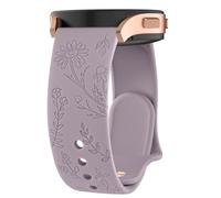 Yisica Grabado Correa para Garmin Vivoactive 3/Vivoactive 5/Venu/Venu Sq/Venu Sq 2/Venu 2 Plus/Forerunner 55/245/245 Music/645/645 Music, Silicona Suave Pulseras de Repuesto para 20mm Reloj Mujer