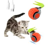 yisight Juguete Interactivo para Gatos, Pelota Eléctrica para Gatos, Bola De Burlas para Sensores(Naranja)