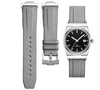 YISIWERA Correa de reloj de silicona compatible con relojes Tissot PRX de 40 mm, correa de reloj de goma de liberación rápida con adaptadores de metal para Tissot Prx Powermatic 80 modelos de repuesto