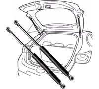 YISIYISAN 2 Piezas Coche Resortes De Gas Maletero para Alfa Romeo 156 Sedan (932) Without Spoiler 1997-2005(OEM:60651067)-26.5cm, Puntales Gas Portón Trasero Resortes Gas Hidráulico Soporte Elevación