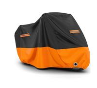 YISIYISAN Funda para Moto Goldwing 1800 GL1800 Gold Wing GL 1800, Moto Impermeable Oxford 210D Scooter Protección Outdoor Indoor Bicicletas Prueba Sol Lluvia,M- Black and Orange