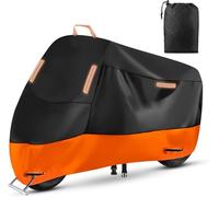 YISIYISAN Funda para Moto Silver Wing 600 2001-2015 2016 2017 2018, Moto Impermeable Scooter Protección Outdoor Indoor Bicicletas Prueba Sol Lluvia Polvo Viento Nieve,XL- Orange and Black
