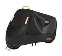 YISIYISAN Funda para Moto Silver Wing 600 2001-2015 2016 2017 2018, Moto Impermeable Scooter Protección Outdoor Indoor Bicicletas Prueba Sol Lluvia Polvo Viento Nieve,L- Black and Orange
