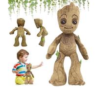 YISKY Groot Muñeco Peluche, Groot Juguete de Peluche para Niños, Groot Almohada Felpa, Groot Figura de Peluche, Groot Peluche de Dibujos Animados, Groot Plush Toy, Regalos para Niños y Niñas