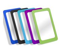 yisncka 5 Espejos pequeños para niños, irrompibles, a Prueba de roturas, Esquinas Redondas, de 6 x 4 Pulgadas, Espejos Cuadrados irrompibles para Escuela, Aula, baño, Manualidades (clásico)