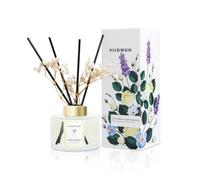 YISOWUH Ambientadores de hogar - difusor de Aromas - jazmín Blanco 150 ml Difusor de aceites Esenciales con 8 Varillas, Fragancia Duradera para el hogar