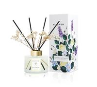YISOWUH Ambientadores de hogar - difusor de Aromas - Jazmín Té Blanco 150 ml Difusor de aceites Esenciales con 8 Varillas, Fragancia Duradera para el hogar