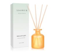 YISOWUH Difusor de Varillas - Citrus 3.38oz (100ml) Juego de 1 difusor de Varillas de Aceite Esencial con 8 Varillas, Fragancia Duradera para el hogar, el baño, el Dormitorio, la habitación