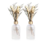 YISOWUH Difusor de Varillas - Té de jazmín 6,76 oz (200 ml) 2 Paquetes Difusor de Varillas de Aceite Esencial de Flores con 16 Varillas - Fragancia Duradera para el hogar
