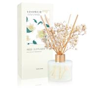 YISOWUH Reed Diffuser Set, 5.28 oz (150 ml) Difusor de Aroma a Frutas 1 Paquete con 8 Varillas Fragancia Duradera para el hogar, el baño, la decoración de la habitación