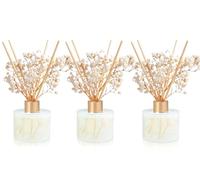 YISOWUH Reed Diffuser Set, 5.28 oz (150 ml) Difusor de Aroma a Frutas 3 Paquetes con 24 Varillas Fragancia Duradera para el hogar, el baño, la decoración de la habitación