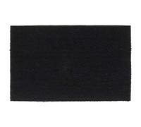 Yisssmeng Felpudo de fibra de coco negro, 50 x 80 cm, alfombrilla | Felpudo resistente de fibra natural con base antideslizante para entrada, pasillo, porche, escalera