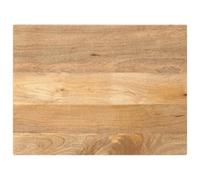 Yisssmeng Tablero de madera maciza, 80 x 50 x 3,8 cm, madera de mango, rectangular, marrón, diseño rústico para cocina, oficina, gaming, mesa auxiliar y oficina en casa