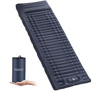 Yissvic Colchoneta de Camping autoinflable con Bomba de pie, cojín para Exteriores, para Senderismo, Exterior, Azul Marino