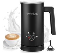 YISSVIC Espumador de Leche 4 en 1 500W Espumador Leche Electrico con Revestimiento Antiadherente Milk Frother Calentador de Leche Caliente y Fría Fácil de Usar y Limpiar para Café Latte y Capuchino