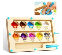 Yistoi Laberinto Magnetico, Juegos Niños 3 Años, Montessori Juguete Magnetico de Madera, Tablero Magnetico Niños, Juguetes Motricidad Fina 3 Años, Cumpleaños para Niñas y Niños