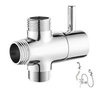 Yistoi Válvula Tres Vias Ducha, grifo 3 posiciones, desviador del, cobre sólido, fácil de instalar, alta estanqueidad, control exquisito del flujo de agua, adecuado para cocina, baño