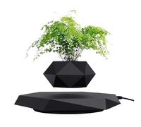YISUIPU Macetas Colgantes flotantes para Plantas pequeñas. Eleva tu Nivel de Espacio con la Maceta Flotante, Impresionante decoración para el hogar y la Oficina (Negro)