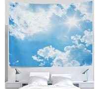 YISUMEI - Tapiz - Cielo azul - Tapiz de pared para dormitorio o salón (150 x 130 cm)
