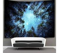 YISUMEI Tapiz estrellado de bosque para dormitorio, tapiz estético de cielo nocturno para colgar en la pared para decoración de habitación (L/150 x 200 cm)