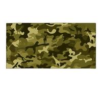 YISUMEI Toalla de playa grande, 184 x 92 cm, toalla de playa de microfibra con bolsillo, control de arena y toalla de playa ultraligera para baño, playa y viajes (camuflaje-2)