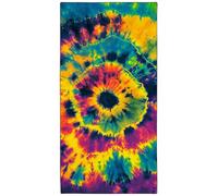 YISUMEI Toallas de playa de color teñido anudado para adultos, extragrandes, 180 x 90 cm, toalla de microfibra de secado rápido para viajes, natación, camping, deportes