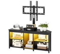 YITAHOME 115CM Mueble de TV de Esquina de con Soporte de instalación Unidad de TV de Esquina de iluminación led RGB para de hasta 70 Pulgadas