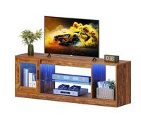 YITAHOME 148 cm Mueble TV para televisores de hasta 65 Pulgadas con 7 Luces led RGB 22 en Modo, Centro de Videojuegos, Sala de Estar y Dormitorio