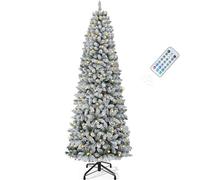 YITAHOME Árbol de Navidad Artificial de 183 cm, con Mando a Distancia, con 300 Luces LED de Color Blanco cálido y Multicolor, 700 Puntas