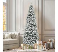 YITAHOME Árbol de Navidad Artificial de 229 cm, con Mando a Distancia, con 350 LED de Color Blanco cálido y Multicolor, 1000 Puntas