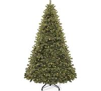 YITAHOME Árbol de Navidad Artificial de 7.5 pies con 550 LED, árbol de Pino de Navidad con 1346 Puntas, Marco y Soporte de Metal Plegable, árbol de Navidad desplegable fácil de Montar para Fiestas en