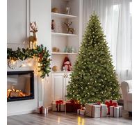 YITAHOME Árbol de Navidad Artificial de 7.5 pies con 550 LED, árbol de Pino de Navidad con 1346 Puntas, Marco y Soporte de Metal Plegable, árbol de Navidad desplegable fácil de Montar para Fiestas en
