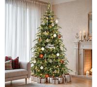 YITAHOME Árbol de Navidad de 1,8 m con Mando a Distancia, árbol de Navidad Artificial Delgado con tecnología de bisagra y Ramas Colgantes, 1628 Puntas Mixtas de PE/PVC, 300 Luces y 11 Modos de luz