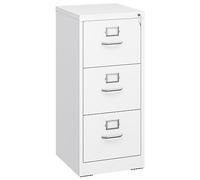YITAHOME archivadores, Acero aleado, White, 3 Drawers-45.8 x 45 x 103cm