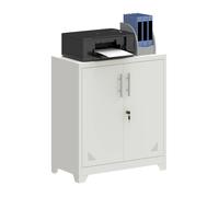YITAHOME Archivador vertical con cerradura de 3 cajones para oficina en casa (negro, 45,8 x 45 x 103 cm) BLANCO