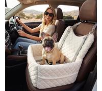 YITAHOME Asiento para Perros de hasta tamaño Mediano, Cuna de Viaje para Mascotas con Espuma viscoelástica, Altura del Asiento de Menos de 35 Libras, 2 Bolsillos Laterales, Antideslizantes, 2